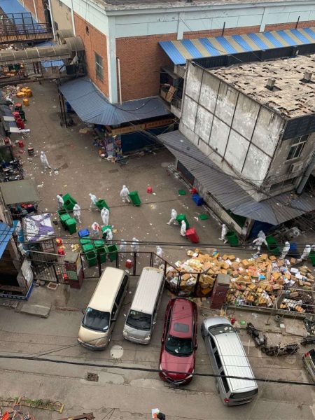 华南海鲜市场仍在消杀清货，店内用品将无害化处理，城管否认将拆