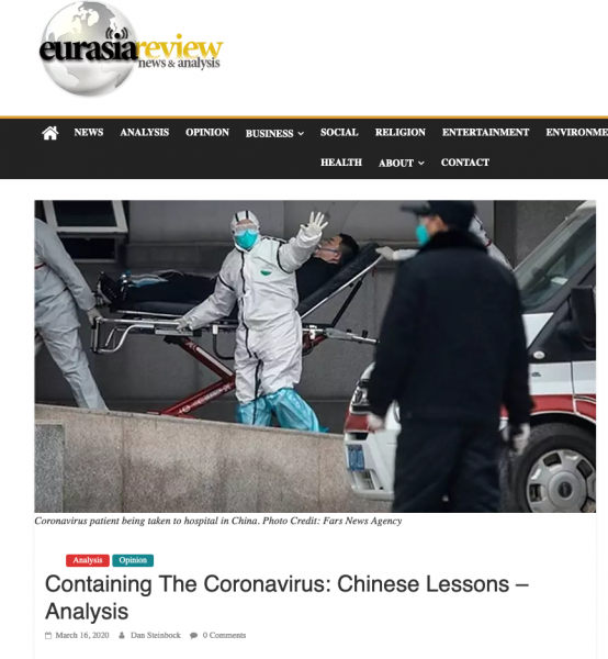 %title缩略图 美国学者:遏制新冠病毒,我们承担不起从中国学得太慢的代价