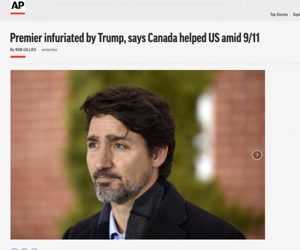 特朗普阻止向加拿大出口口罩，又一加拿大省长怒批：想想9·11，危难时你不能停止做人！