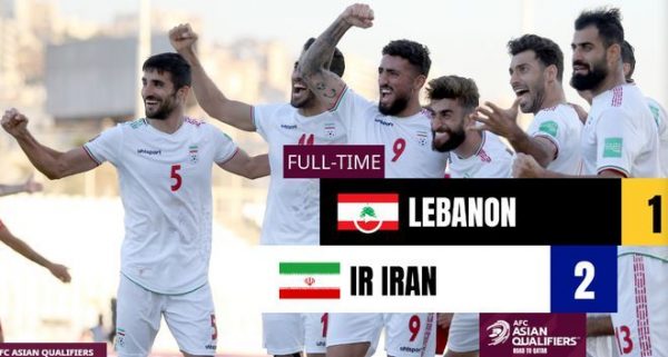 12强赛：补时连入2球 阿兹蒙率伊朗2-1逆转黎巴嫩